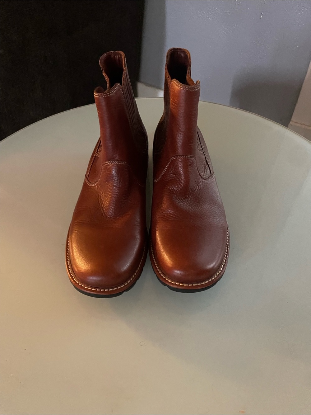 Brown Leather Chelsea Boots - Classic Slip-On Style